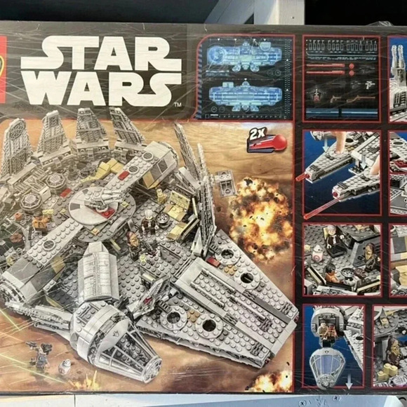 NEW LEGO Star Wars Episode VII Millennium Falcon 75105 COMPLETE 1329pcs *Retired - Picture 3 of 5